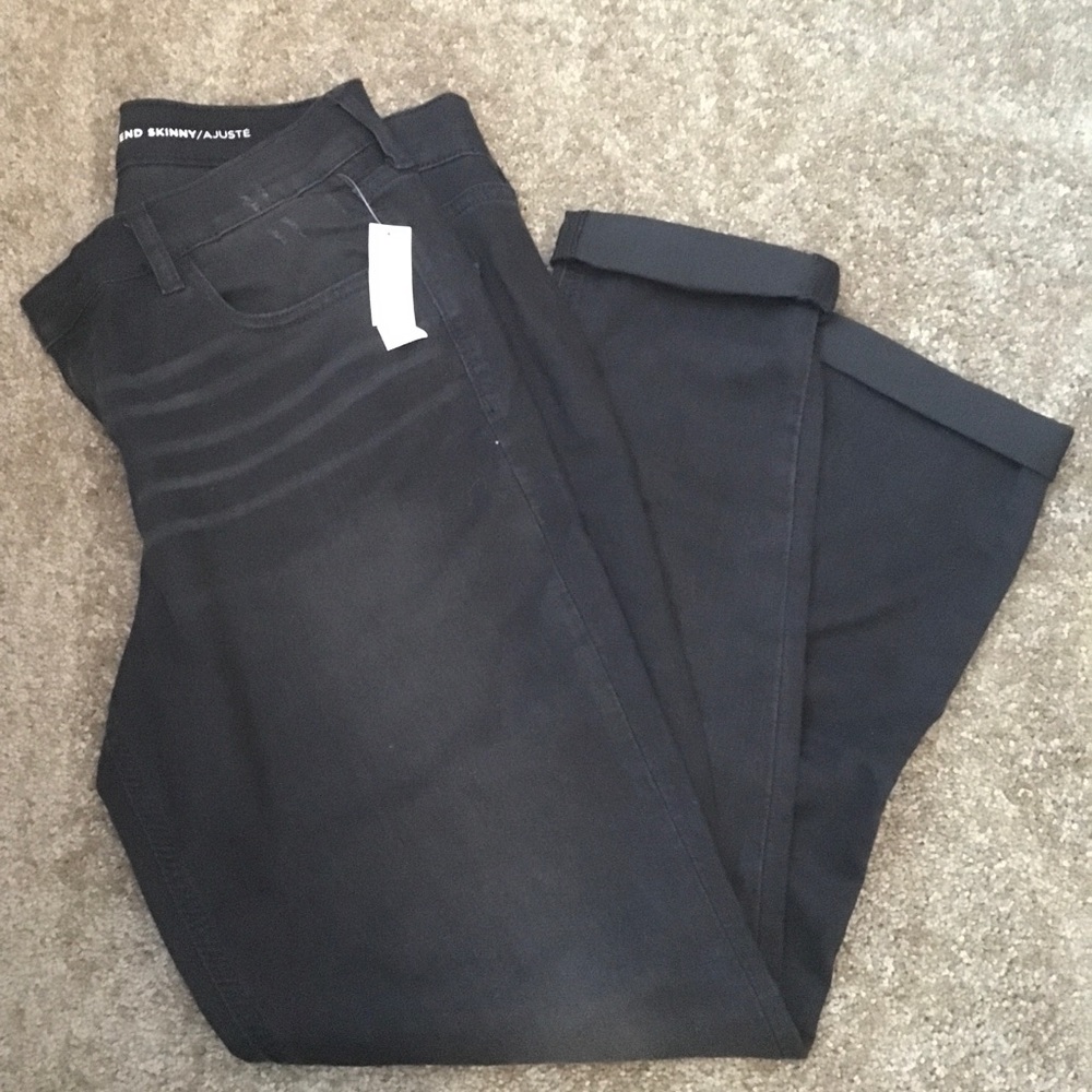 Old Navy size tall black Boyfriend skinny jeans